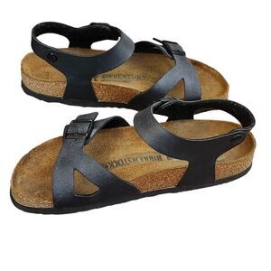 Birkenstock Black unisex adjustable strap sandals M8.5 L 10.5